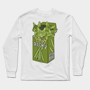 Matcha Pocky Cats Long Sleeve T-Shirt